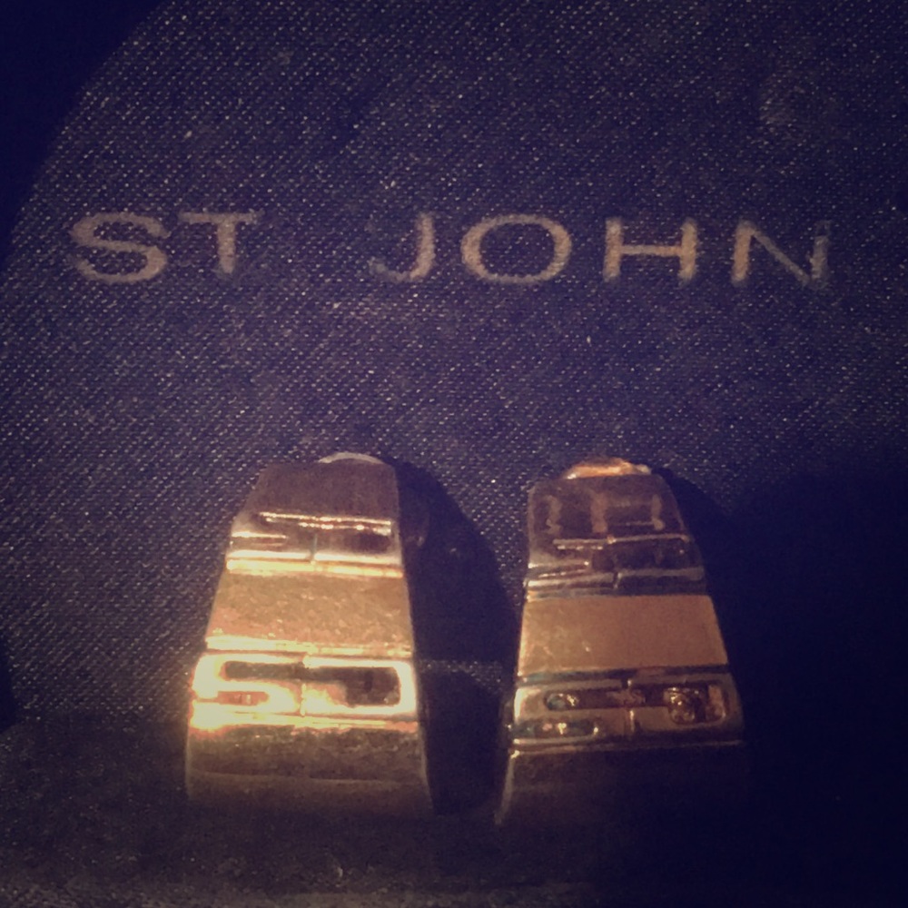 St John Logo SJ Earrings